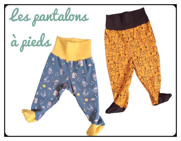 Pantalons à pieds pour bébés